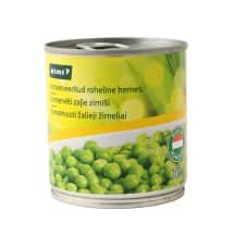 Kons. žalieji žirneliai RIMI, / 140 g, 200 g