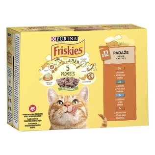 Konser. kačių ėdalas FRISKIES, /pak., 12 x 85 g