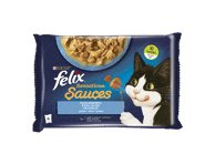 Konserv. kačių ėdalas FELIX su žuvimi padaže, 340 g, 4 x 85 g
