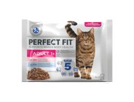 Konserv. kačių ėdalas PERFECT FIT su žuvimi ir daržovėmis, 340 g