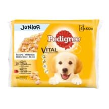 Konservuotas šuniukų ėdalas PEDIGREE JUNIOR, 4 x 100 g