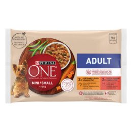 Konserv. šunų ėdalas vištienos sk. ONE MINI ADULT, 4 x 85 g