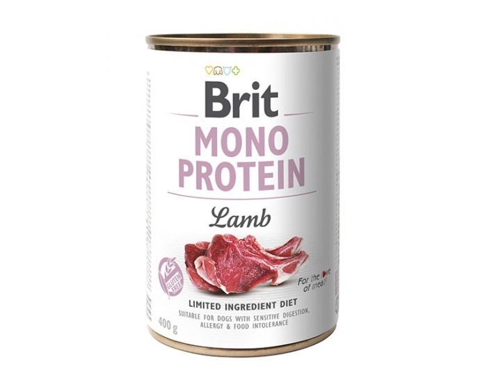 Konservuotas ėdalas šunims Brit Care kons. šunims Mono Protein Lamb, 400 g