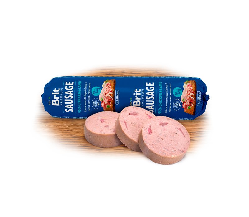 Konservuotas ėdalas šunims Brit Premium Chicken&Lamb, 800 g