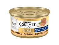 Konservuotas kačių ėdalas GOURMET GOLD su kalakutiena, 85 g