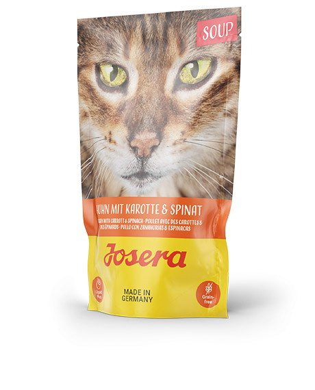 Konservuotas kačių ėdalas JOSERA, su vištiena, morkomis ir špinatais, 70 g