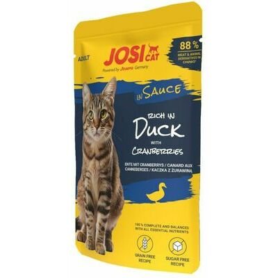 Konservuotas kačių ėdalas JOSICAT, su antiena padaže, 85 g