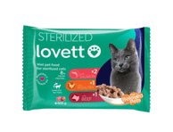 Konservuotas kačių ėdalas LOVETT steriliz. katėms, 400 g, 4 x 100 g