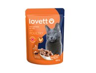 Konservuotas kačių ėdalas LOVETT su paukštiena, 100 g, 100 g