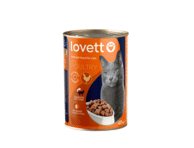 Konservuotas kačių ėdalas LOVETT su paukštiena, 415 g