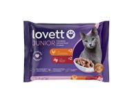 Konservuotas kačių ėdalas padaže LOVETT su jautiena, vištiena, 400 g