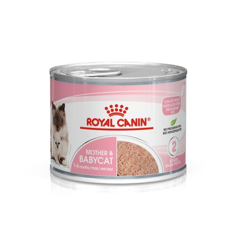 Konservuotas kačių ėdalas ROYAL CANIN Babycat, su vištiena drebučiuose, 195 g