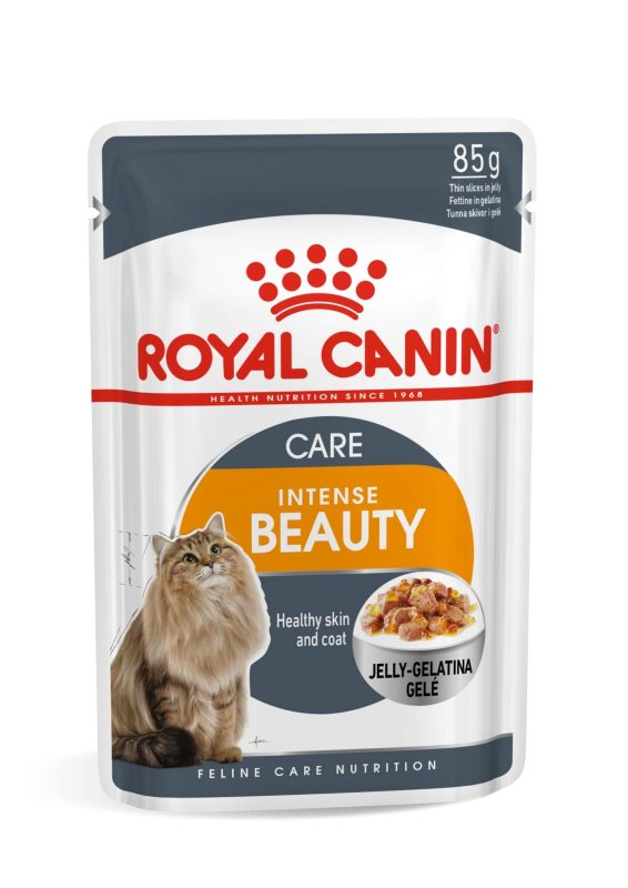 Konservuotas kačių ėdalas ROYAL CANIN INTENSE BEAUTY IN JELLY, 12 vnt., 85 g