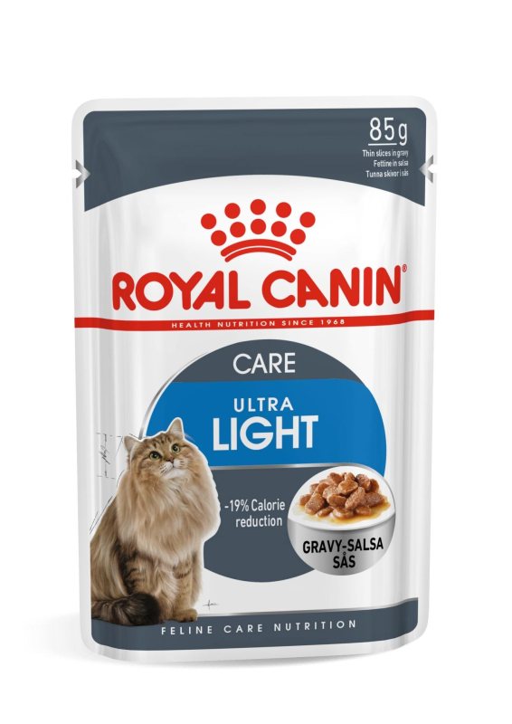 Konservuotas kačių ėdalas ROYAL CANIN ULTRA LIGHT IN GRAVY, 12 vnt., 85 g