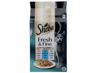 Konservuotas kačių ėdalas SHEBA (mini rinkinys su žuvimis), 300 g