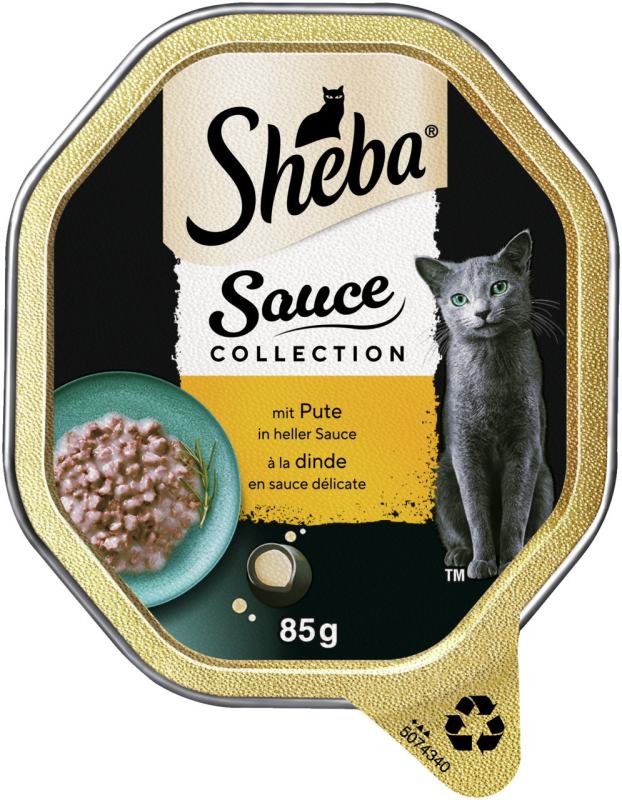 Konservuotas kačių ėdalas SHEBA Tray, su kalakutiena, 85 g