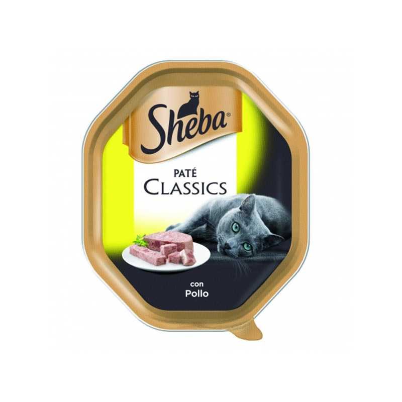 Konservuotas kačių ėdalas SHEBA Tray, su vištiena, 85 g