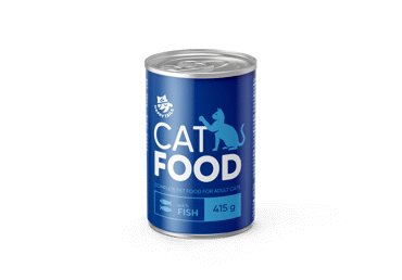Konservuotas kačių ėdalas su žuvimi HAPPY TAILS, 415 g