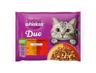 Konservuotas kačių ėdalas WHISKAS, 4 x 85 g