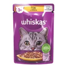 Konservuotas kačių ėdalas WHISKAS su višt., 85 g