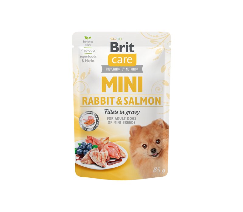 Konservuotas maistas šunims Brit Care Mini Rabbit&Salmon, 85 g