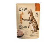 Konservuotas sterilizuotų kačių ėdalas PRIMACAT, kalakutiena, 85 g