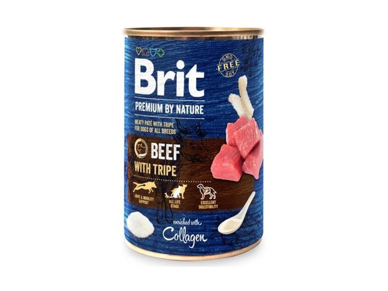 Konservuotas šunų ėdalas BRIT PREMIUM BY NATURE, su jautiena, 400 g