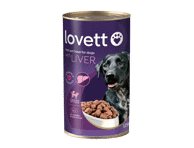 Konservuotas šunų ėdalas LOVETT su kepenėlemis, 1.25 kg