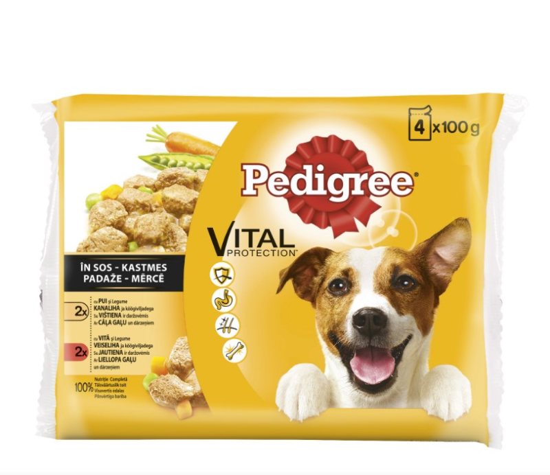 Konservuotas šunų ėdalo rinkinys PEDIGREE Adult, 4 x 100 g