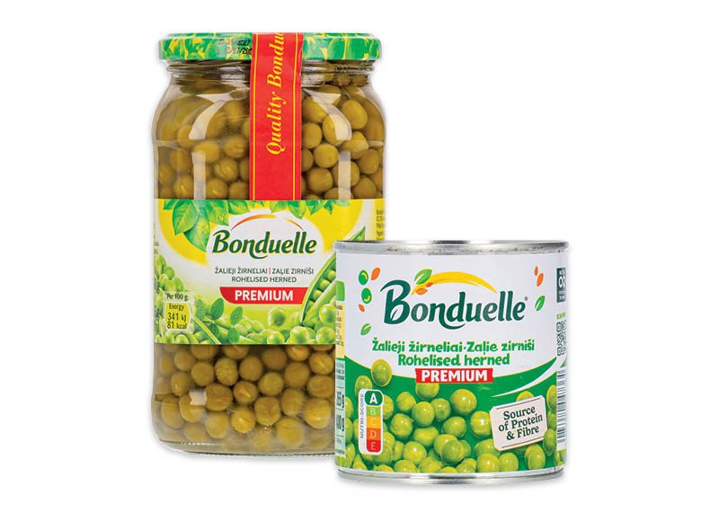 Konservuotiems žirneliams BONDUELLE