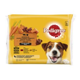 Kons.suaug. šunų ėdalas PEDIGREE, su jaut., kalakut., 4 x 100 g