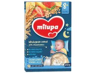 Košė MILUPA,pieno,visų grūdo dalių,su braškėmis,8+ mėn., 250 g, 250 g