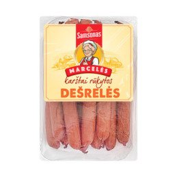 K.r. dešrelės SAMSONAS, MARCELĖS, medžiotojų, I r., 400 g