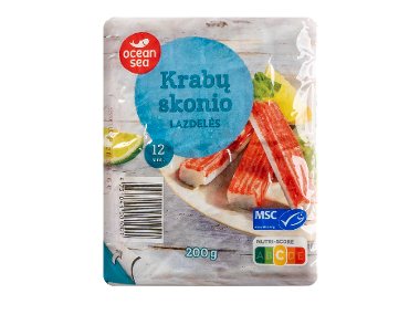 Krabų skonio surimio lazdelės, 200 g