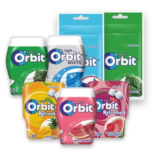 Kramtomajai gumai ORBIT (įv. rūšių), 50, 67 g