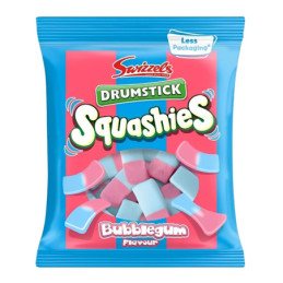Kramtomi saldainiai SQUASHIES DRUMSTICK (BUBBLEGUM), 120 g