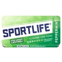 Kramtomoji guma SPORTSLIFE PEPPERMINT, 18 g