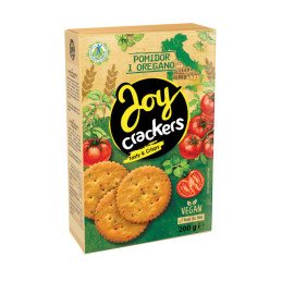 Krekeriai JOY su pomidoru ir raudonėliu, 200 g