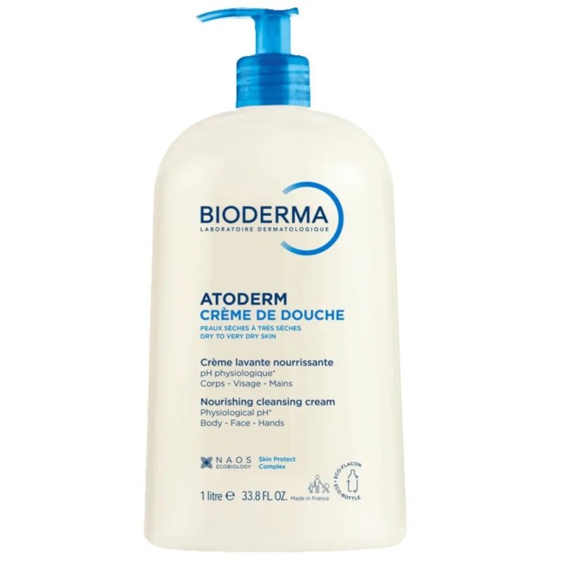 Kreminė kūno ir veido prausimosi želė Bioderma Atoderm Creme De Douche, 1000 ml