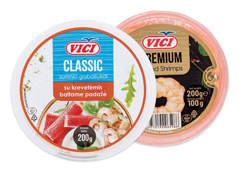 Krevetėms, surimio gabaliukams ir moliuskams VIČI, 200 g