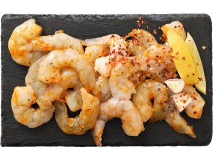 Krevetės medaus ir kanapių marinate, 300 g