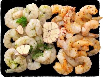 Krevetės žolelių ir česnakų marinate, 300 g