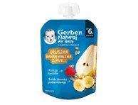 Kriaušių, bananų, aviečių tyrelė GERBER, nuo 6 mėn., 80 g