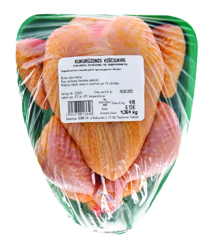 Kukurūzinis viščiukas, 1 kg
