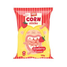 Kukurūzų lazdelės OHO braškių skonio, 170 g