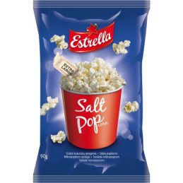 Kukurūzų spragėsiai ESTRELLA, su druska, 90 g