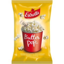 Kukurūzų spragėsiai ESTRELLA, sviesto skonio, 90 g