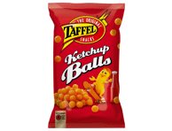 Kukurūzų traškučiai TAFFEL KETCHUP BALLS, kečupo skonio, 165 g