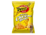 Kukurūzų traškučiai TAFFEL NACHO CHEESE BALLS, sūrio skonio, 110 g