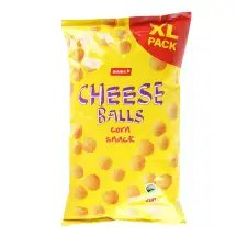 Kukurūzų užkandis su sūriu CHEESE BALLS, 200 g